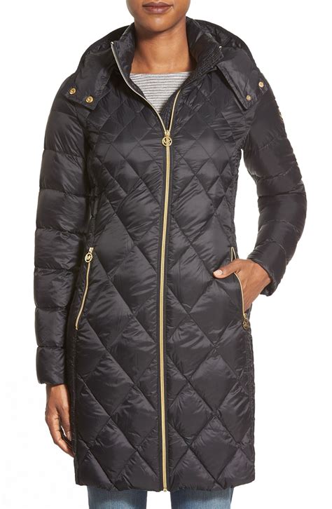 michael kors quilted down coat